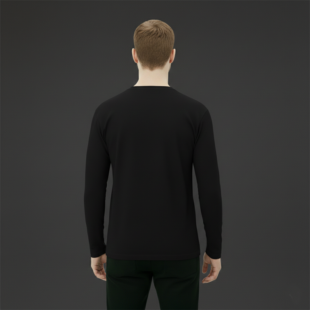 Uzun Kollu 0 YAKA T-Shirt