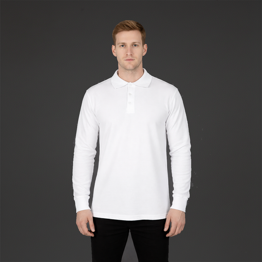 Uzun Kollu Polo Yaka T-Shirt