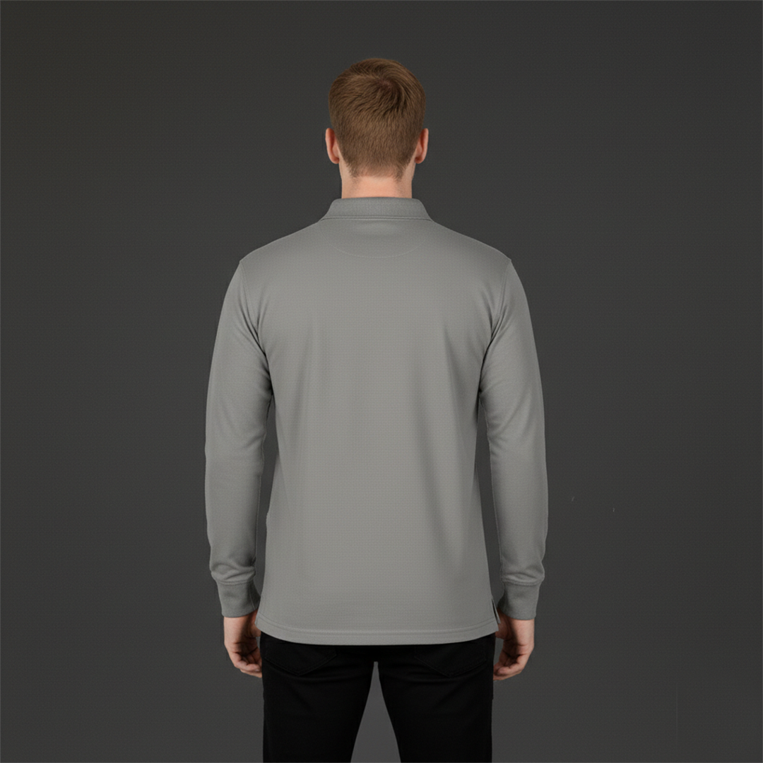 Uzun Kollu Polo Yaka T-Shirt