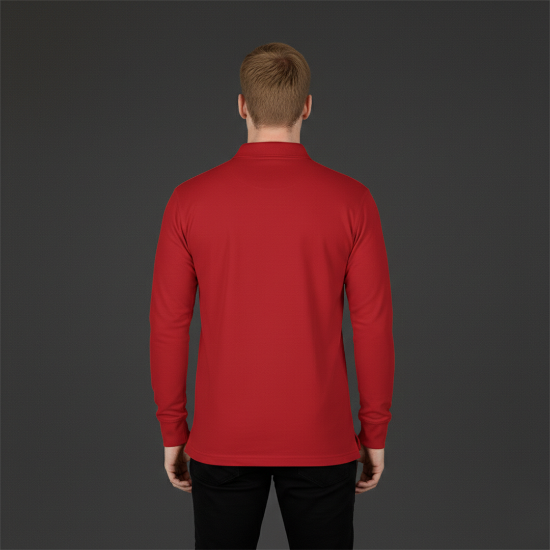 Uzun Kollu Polo Yaka T-Shirt