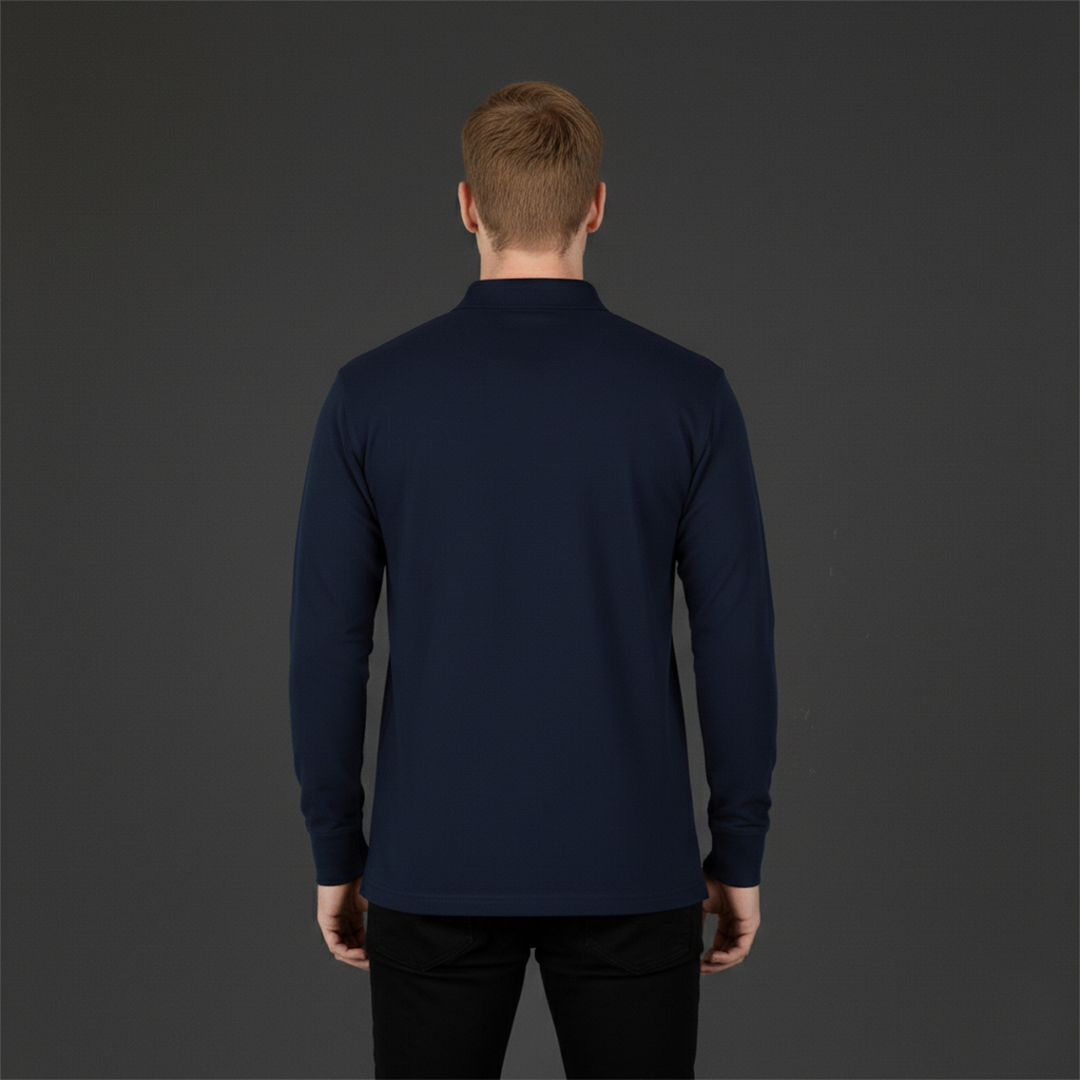 Uzun Kollu Polo Yaka T-Shirt