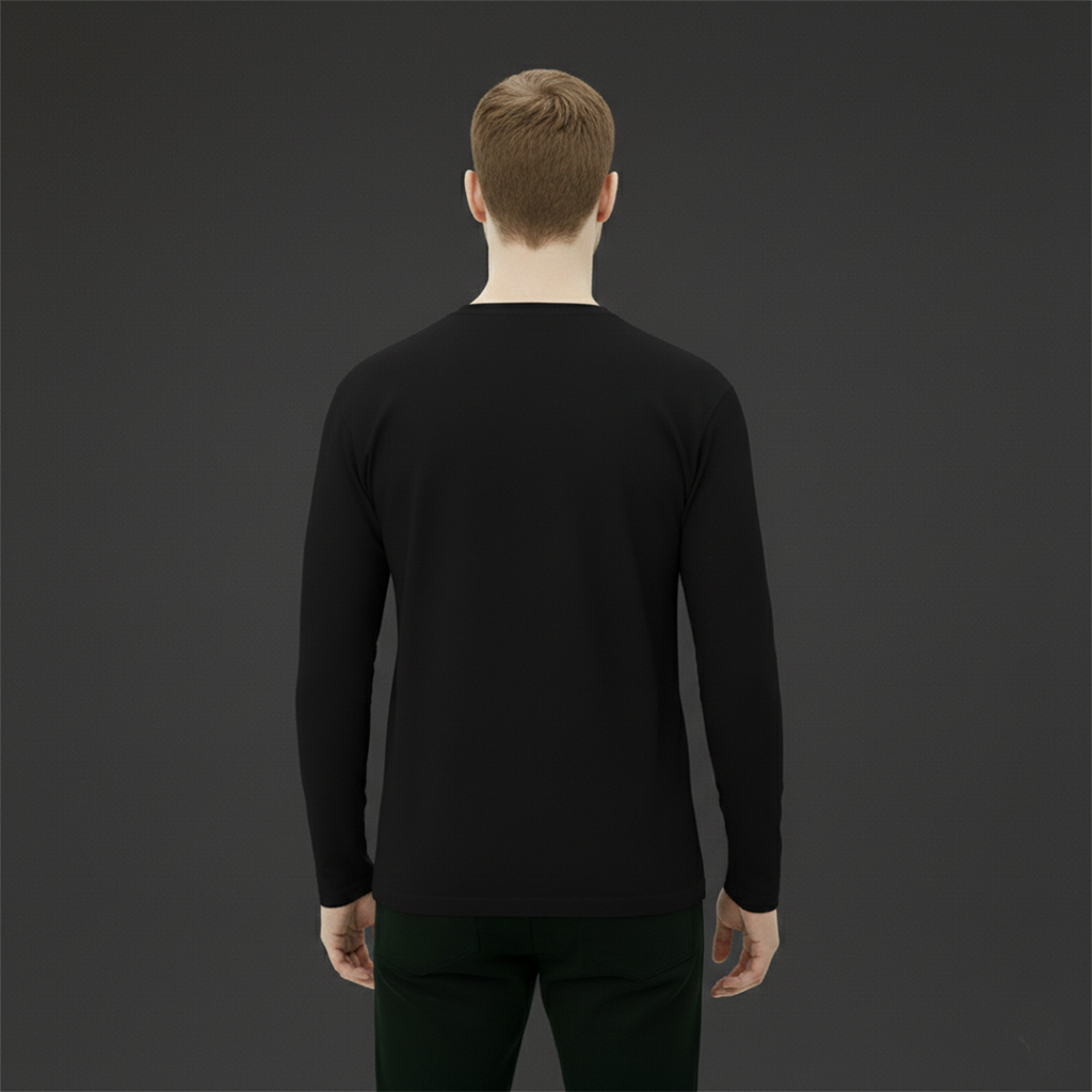 Uzun Kollu 0 YAKA T-Shirt