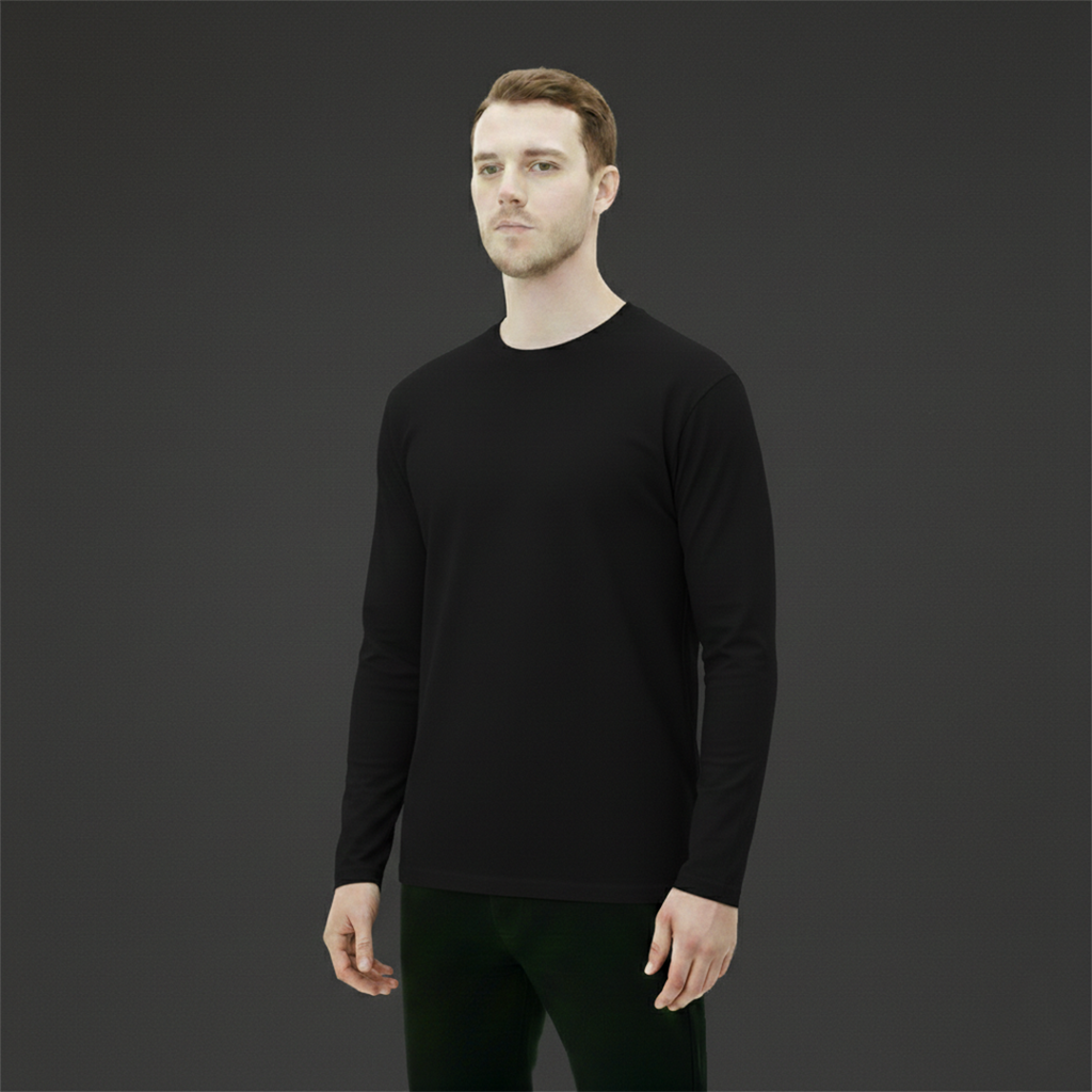 Uzun Kollu 0 YAKA T-Shirt