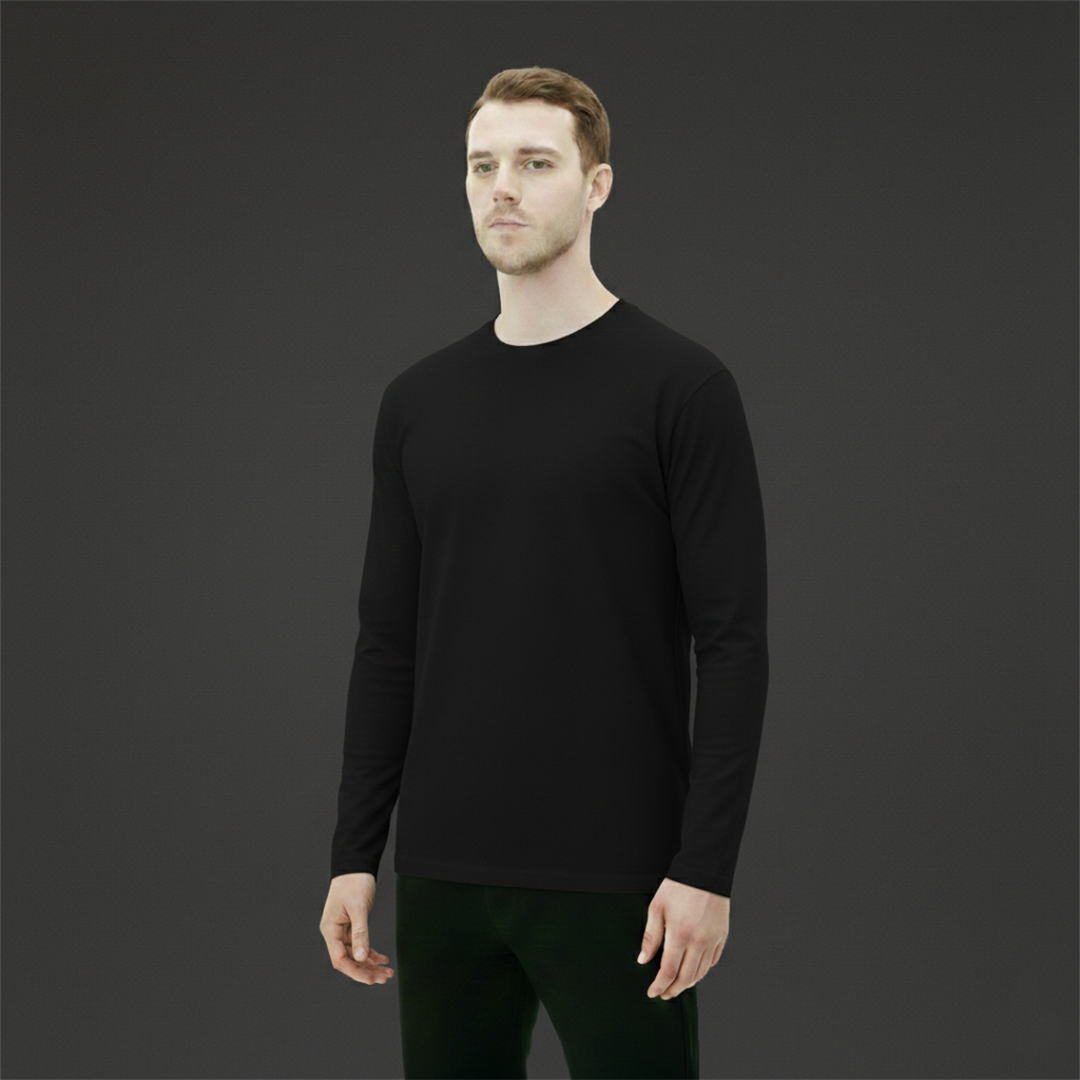 Uzun Kollu 0 YAKA T-Shirt