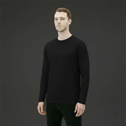 Uzun Kollu 0 YAKA T-Shirt