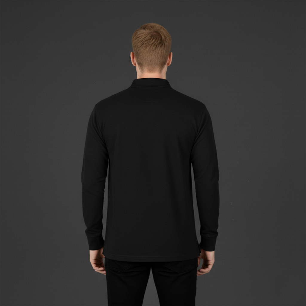 Uzun Kollu Polo Yaka T-Shirt