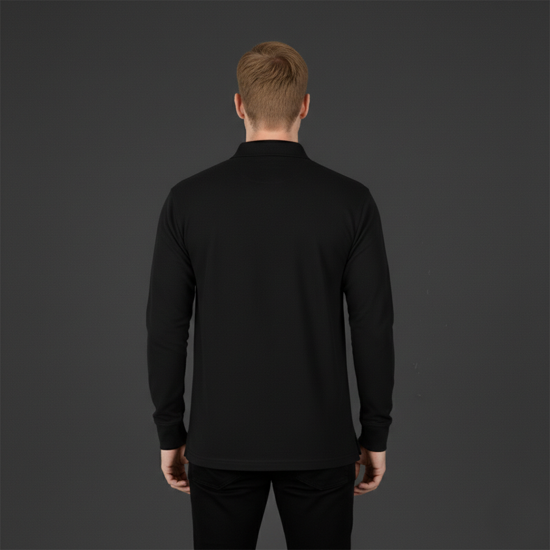 Uzun Kollu Polo Yaka T-Shirt